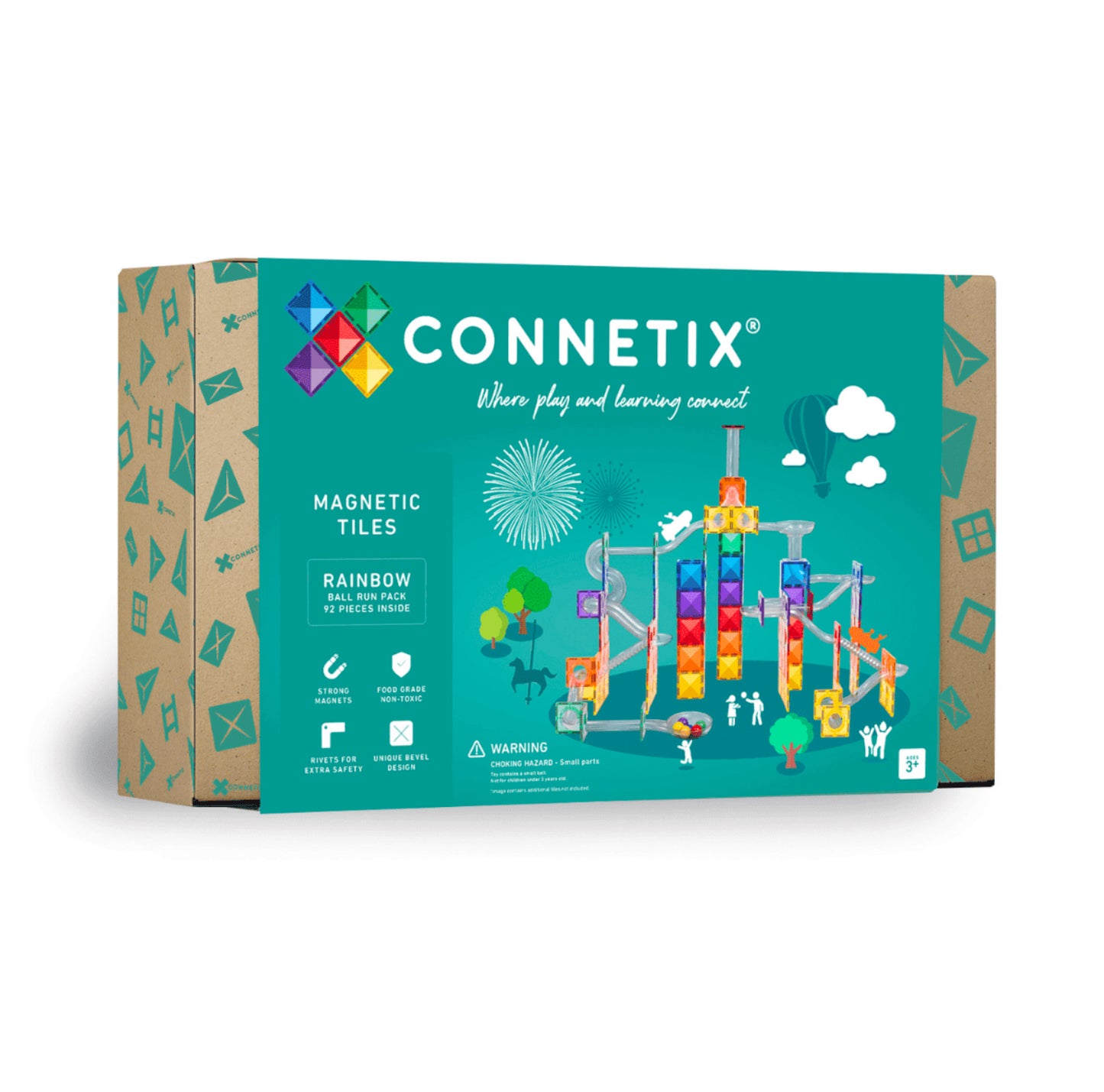 Connetix tiles Rainbow Ball Run Pack 92 pcs