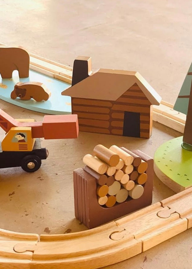 Wild Pines Train Set (30 pcs tracks)