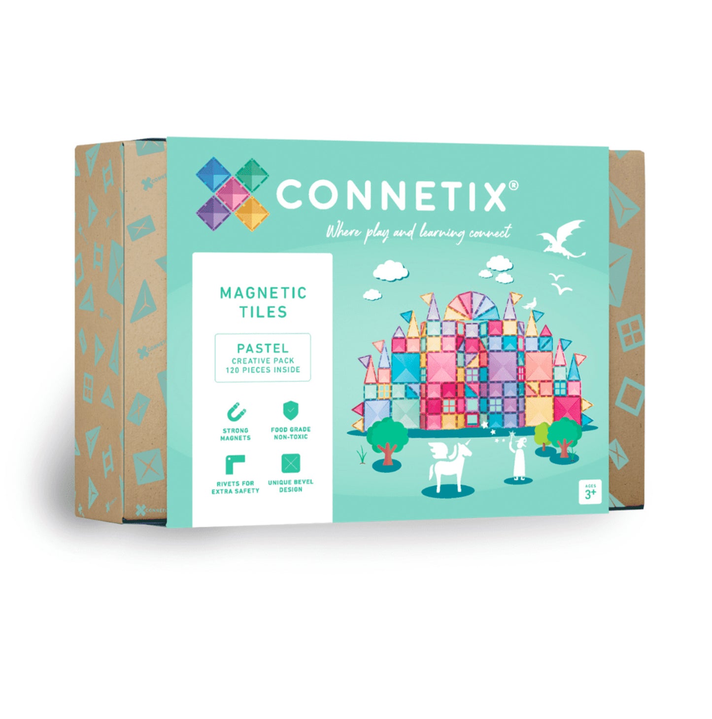 Connetix tiles Pastel Creative Pack 120 pcs