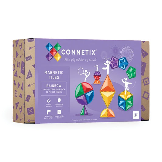 Connetix Tiles Rainbow Shape Expansion Pack 36 pcs