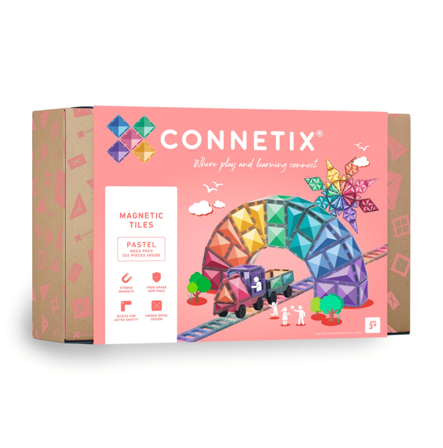 Connetix tiles Pastel Mega Pack 202 pcs