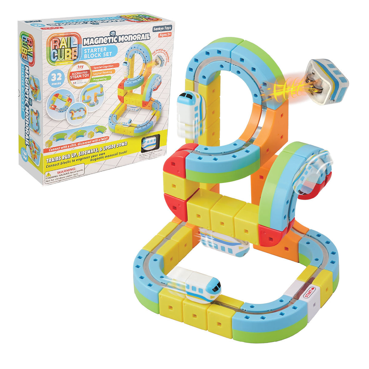 Rail Cube Magnetic Monorail Starter set