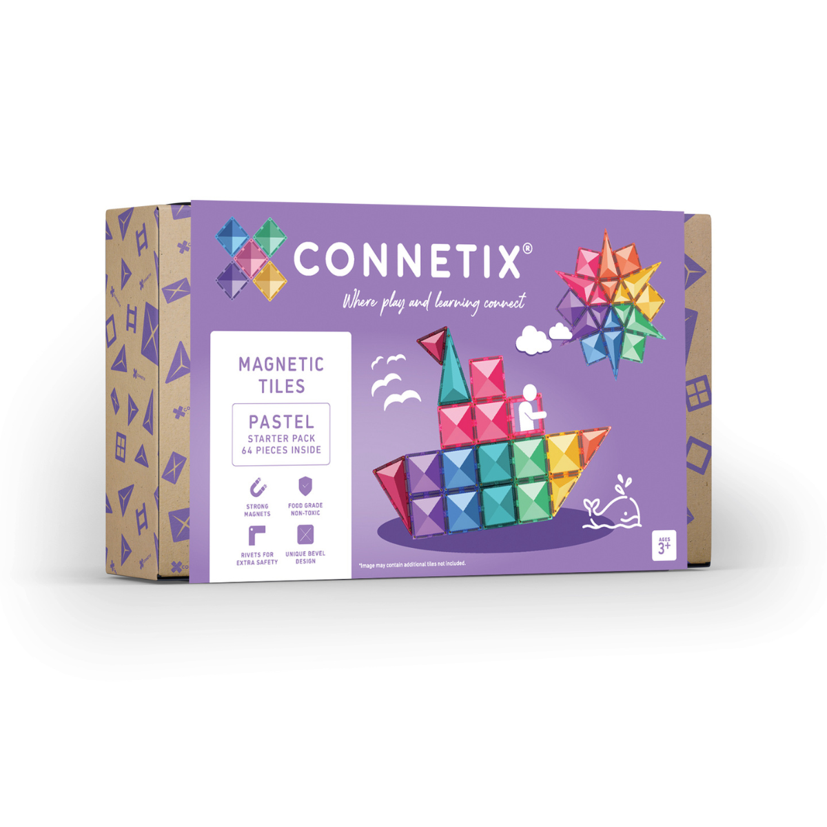 Connetix Pastel Starter Pack 64 pcs