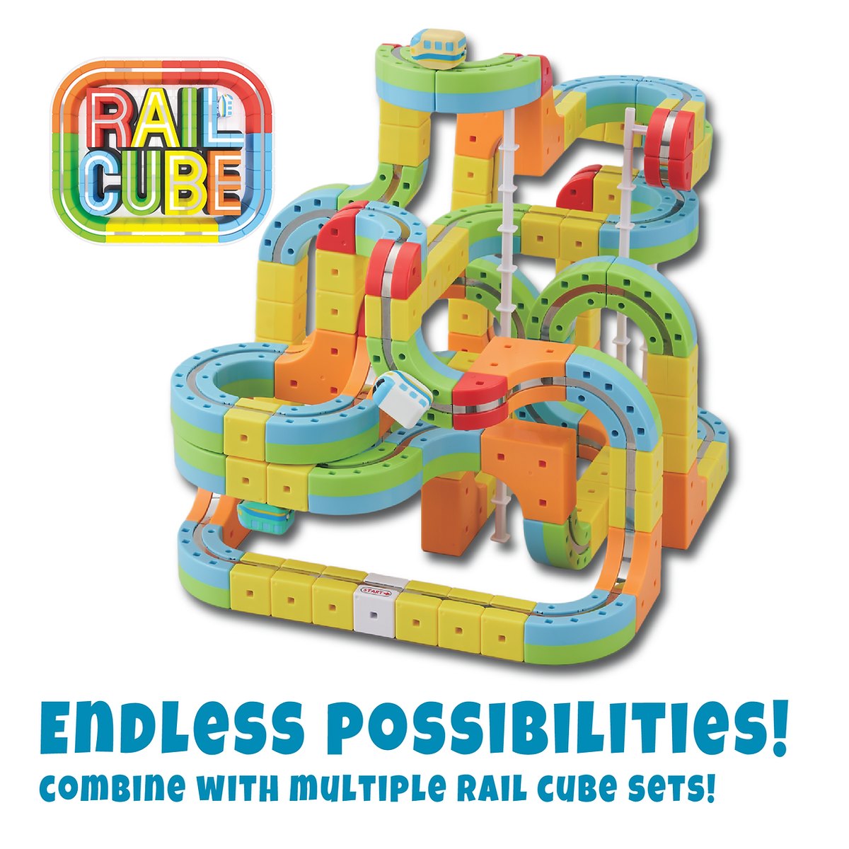 Rail Cube Magnetic Monorail Deluxe Set