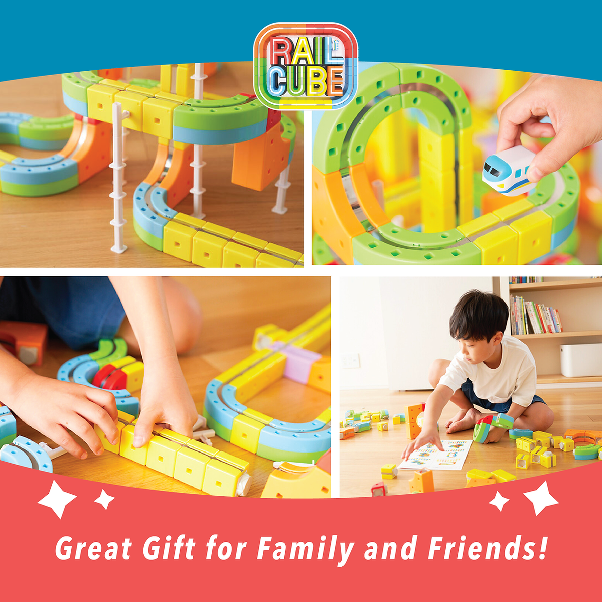 Rail Cube Magnetic Monorail Deluxe Set