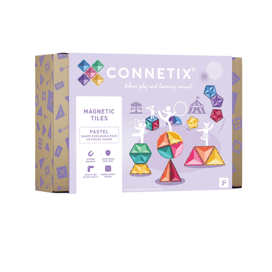 Connetix Tiles Pastel Shape Expansion Pack 48pcs