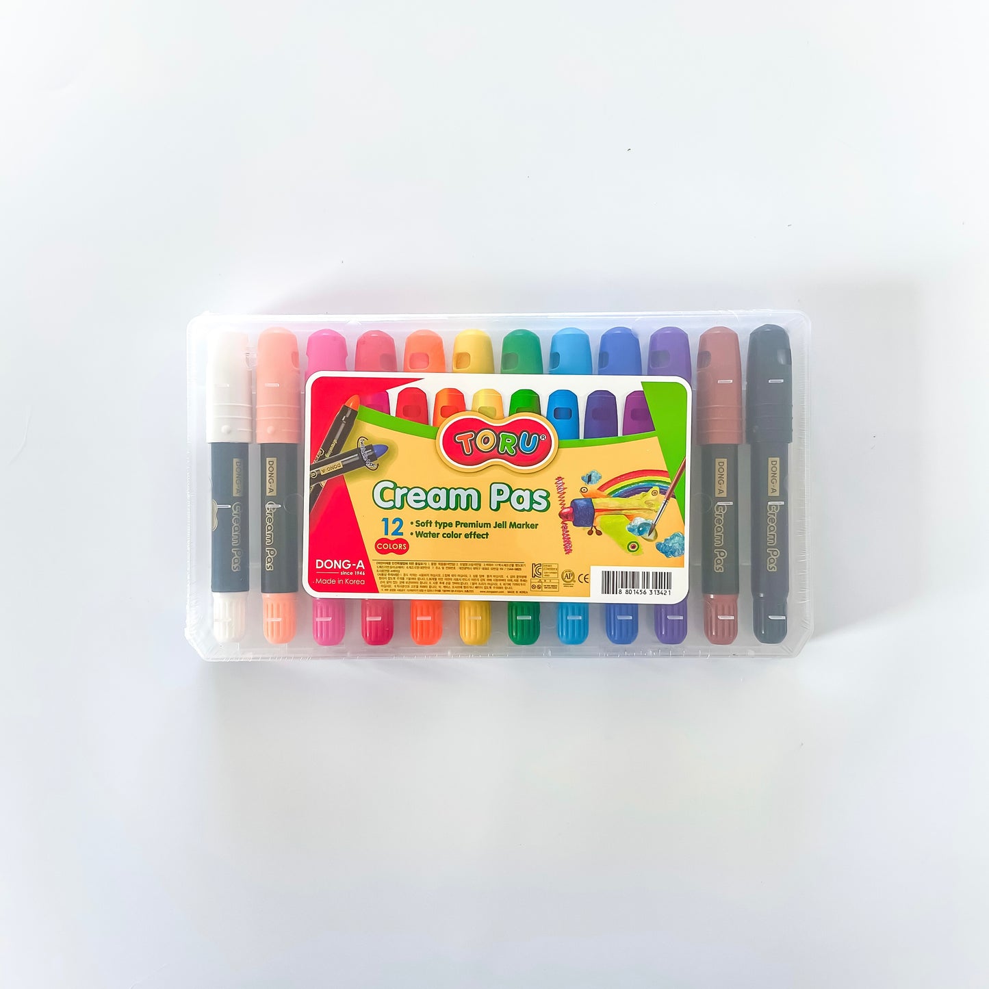 Smooth watercolor gel crayons (Cream pas)