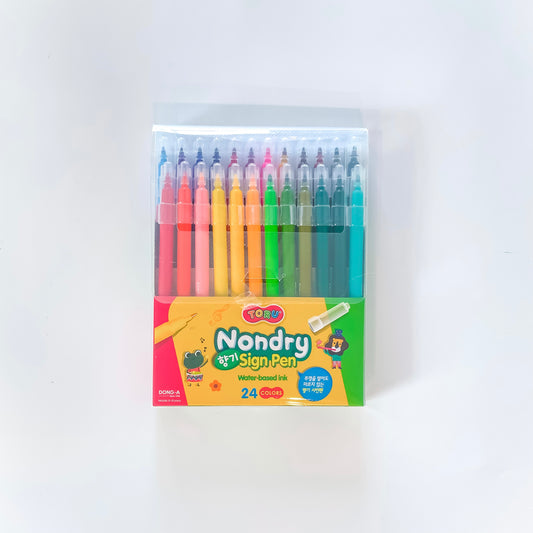 Non dry scented markers