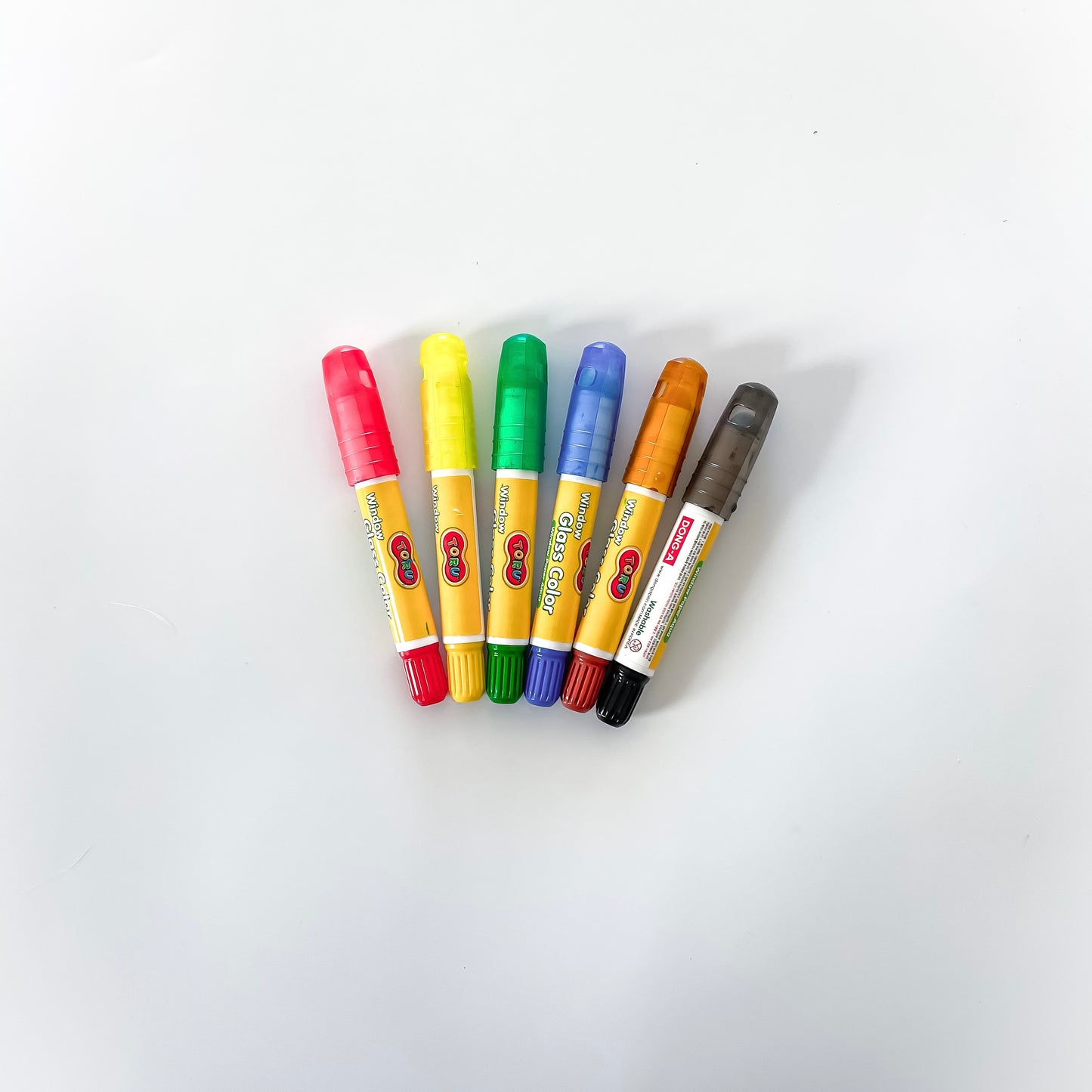 Washable window gel crayons (Glass colors)