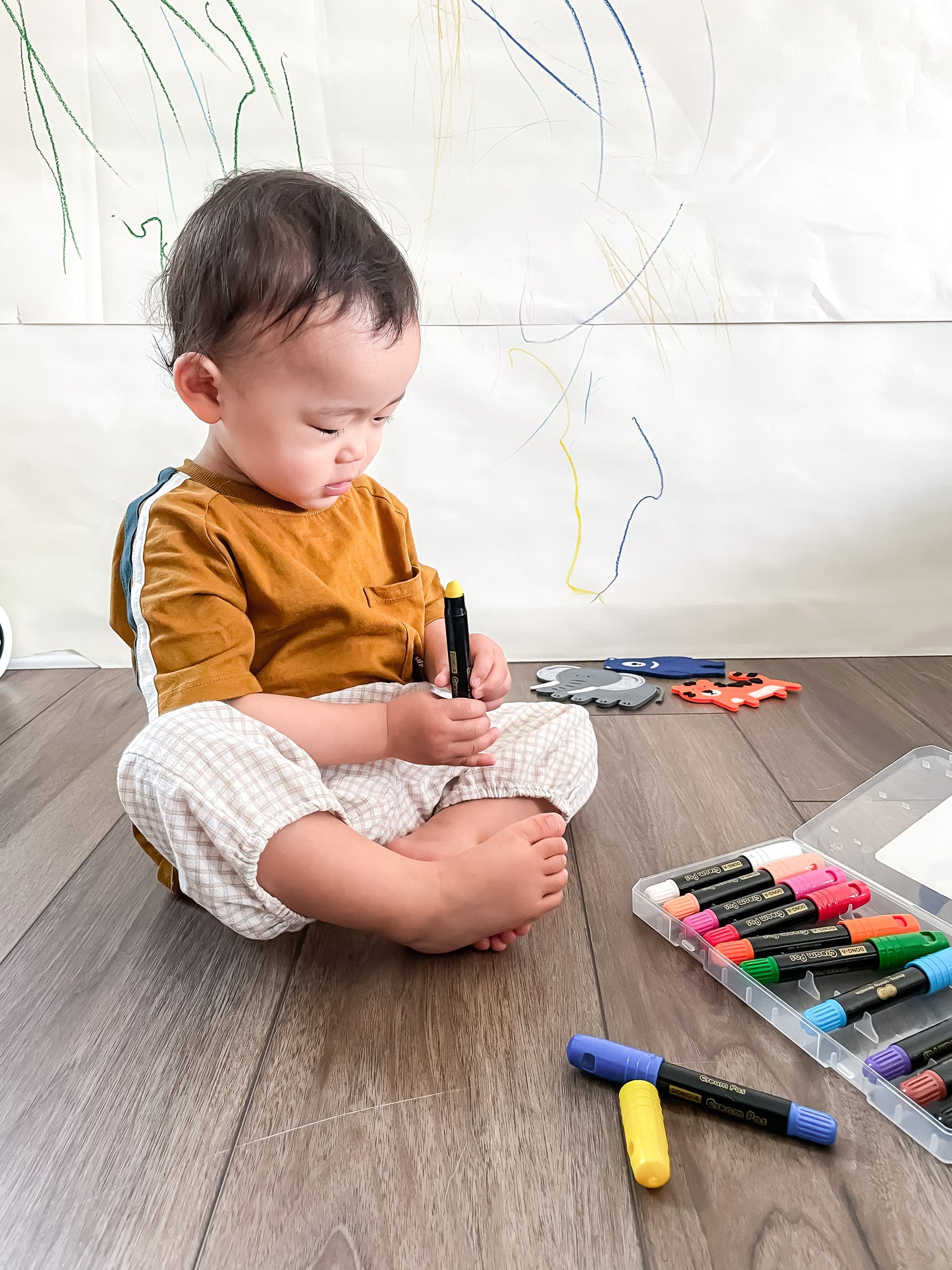 Smooth watercolor gel crayons (Cream pas)