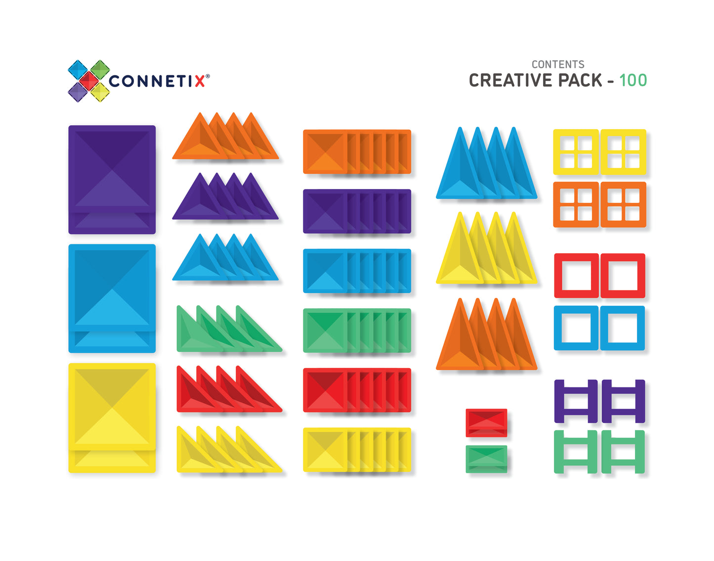 Connetix Tiles 100pcs Creative Pack